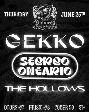 Gekko, Stereo Ontario, The Hollows