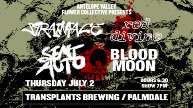 FREE SHOW: SPRAINFACE / RED DIVINE / SEMI AUTO / BLOOD MOON