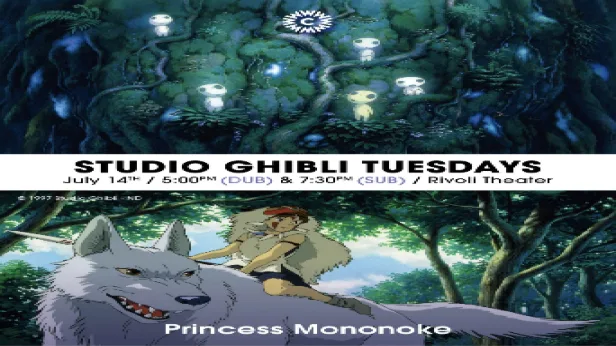 Princess Mononoke in the Rivoli! *Studio Ghibli Tuesdays*