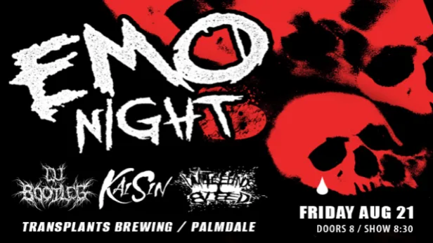 EMO NIGHT WITH DJ BOOTLEG / KAISIN / WITH THESE HANDS I BLEED