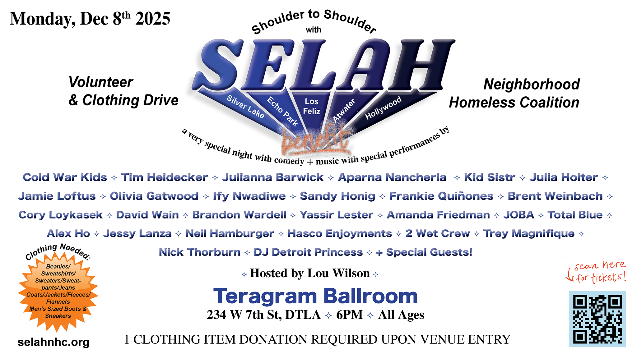 Shoulder to Shoulder with SELAH :: A Homeless Coalition Benefit
