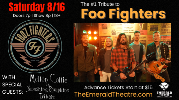Fooz Fighters - Foo Fighters Tribute W/S/G Mellon Collie - The Smashing Pumpkins Tribute