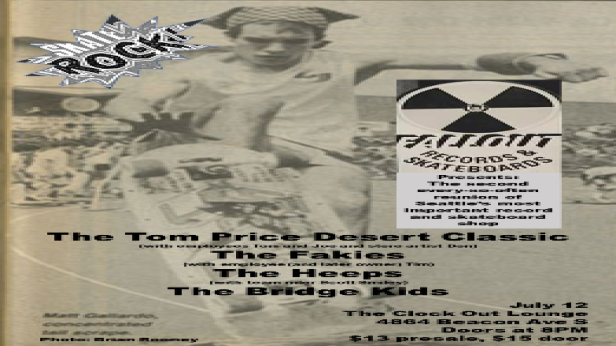 Fallout Records & Skateboards Presents:The second every-so-often-reunion w/ TPDC, The Fakies, The Heeps, The Bridge Kids