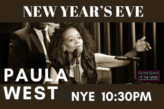 Paula West in Concert - Countdown to New Year's Eve! 10:30 show / doors at 9:30