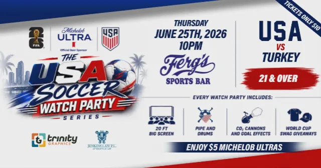 USA SOCCER WATCH PARTY SERIES: MATCH #3 USA VS. TURKEY