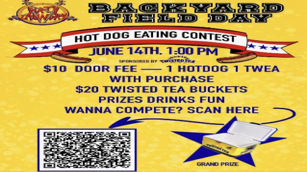 HOT DOG EATING CONTEST