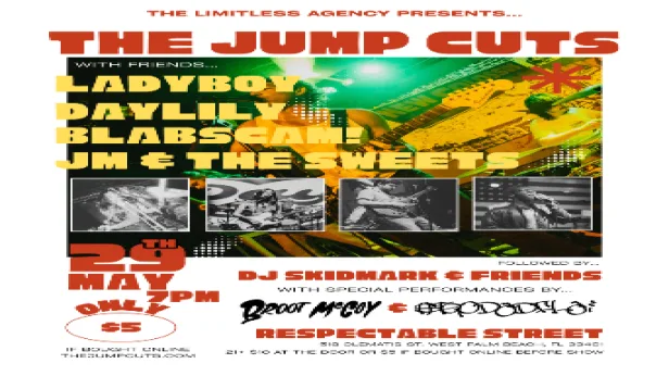The Jump Cuts, Ladyboy, Daylily, Blabscam! and JM & The Sweets at Respectable Street