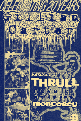 Gillian Carter 20 Year Anniversary with Special Guests novely., Thrull, and Monterey