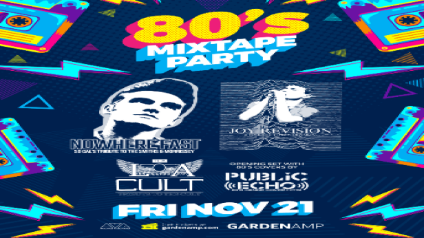 The Smiths/Morrissey, Joy Division, The Cult tributes & Public Echo - 80's Mixtape Party