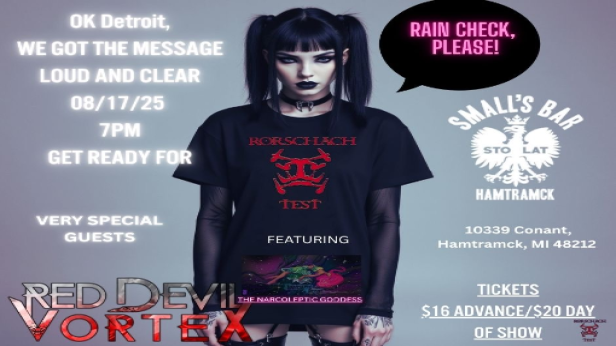 Rorscach Test wsg Red Devil Vortex +  tba