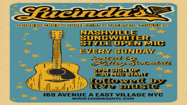 Sunday Songwriter's Open Mic Every Week at Lucinda's