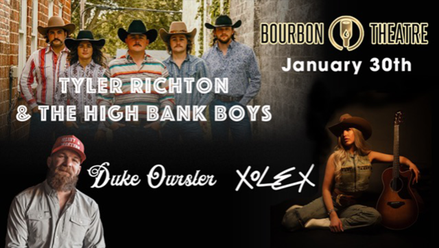 Tyler Richton & The High Bank Boys, XOLEX, Duke Oursler