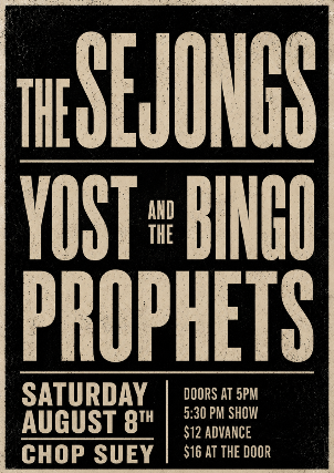 The Sejongs, Yost, The Bingo Prophets