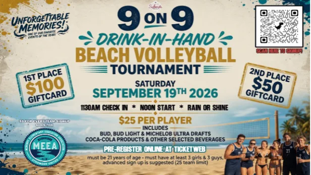 9-ON-9 DRINK IN HAND TOURNAMENT SEPTEMBER 19TH 2026