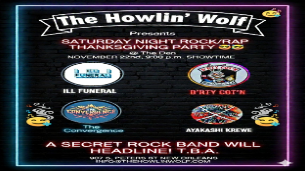 The Convergence w/ Ill Funeral, D'rty Cot'n, Ayakashi Krewe & Special Guests