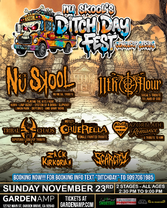 Nü Skool, Lamb Of God, Seputura/Soulfly, HIM, Mötley Crue Tributes - Ditch Day Fest