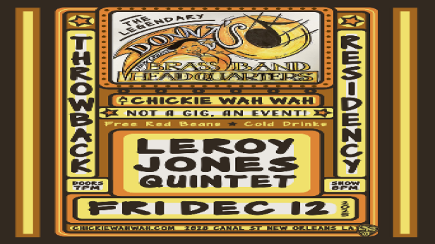 Donna's Bar & Grill Residency Christmas Party: Leroy Jones Quintet