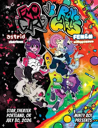 FEM&M & ASTRID - EMO GIRLS VS RAVE GIRLS with MilkyPossum and Charloux